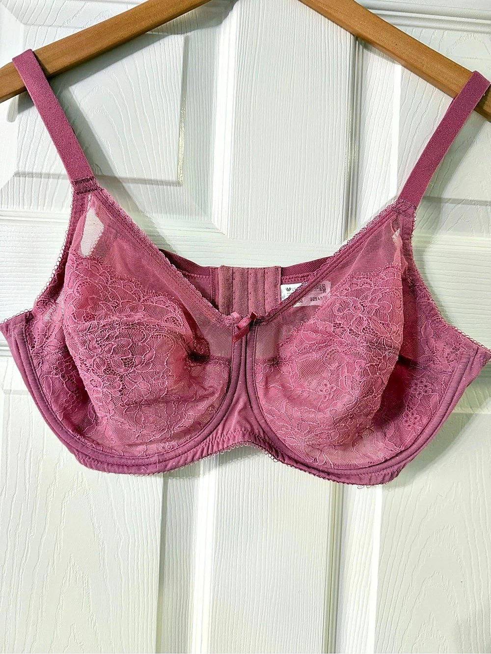 Wacoal Retro Chic Full Figure Underwire Bra in Pink 38DD